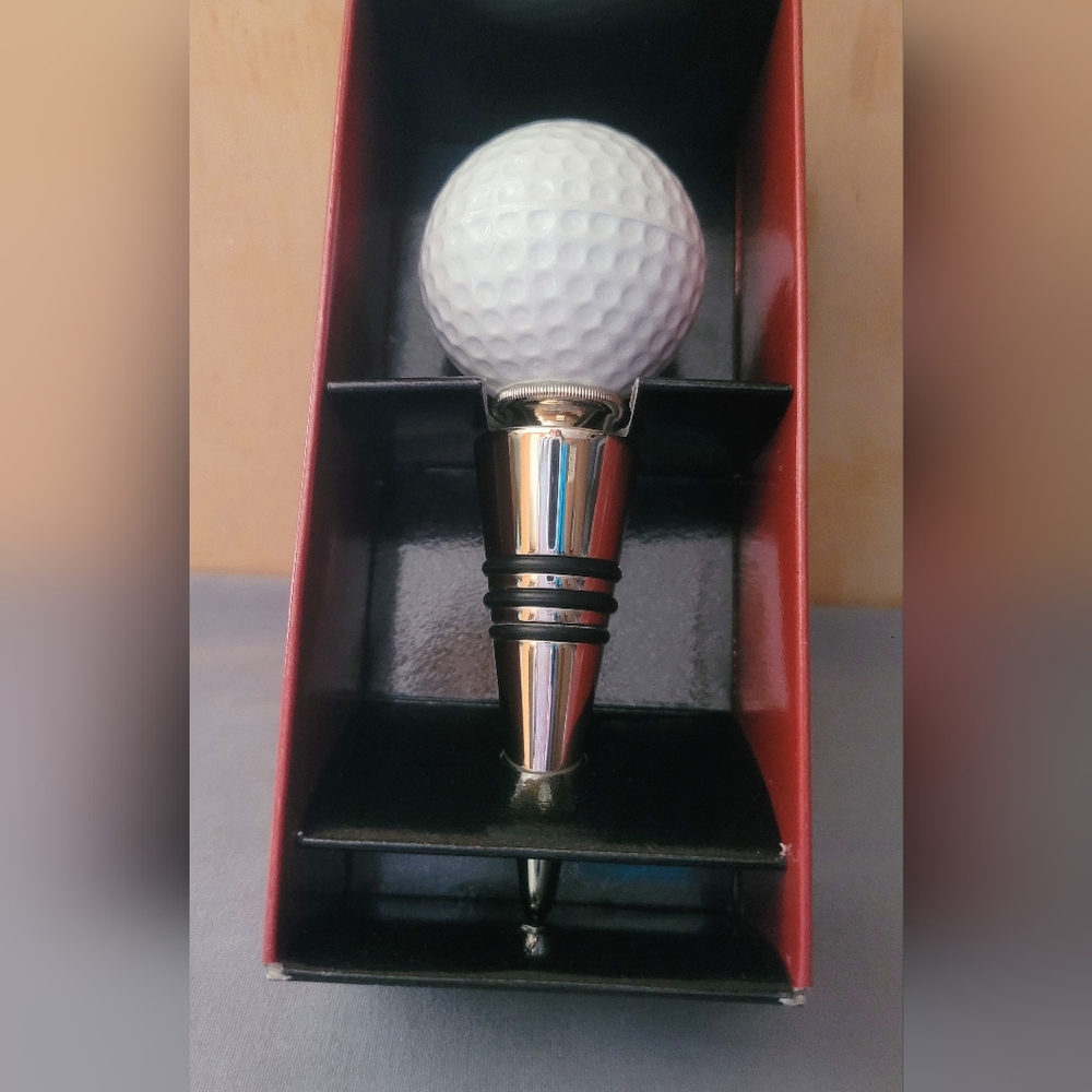 Golf Ball Wine Stopper